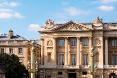 Réouverture de l'hôtel de Crillon, place de la Concorde