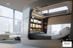 HiCan, le lit connecté en version Home Cinéma