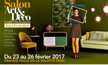  Salon Art&Déco, à la Grande Halle de la Villette, du 23 au 26 février 2017