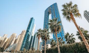 Vue des gratte-ciels de Dubaï 