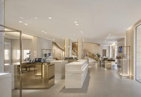 Un nouveau flagship parisien pour la maison de luxe Arije, par l'agence Au Delà de l'Idée 