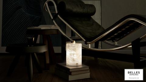 <em>Modifier Article</em> Atelier Alain Ellouz, les lampes nomades en albâtre