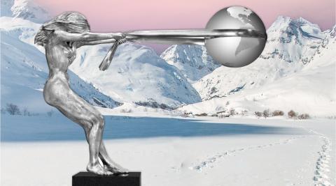 Courchevel sculpture the Force of Nature
