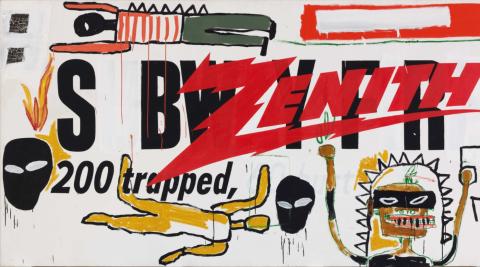 Tableau Jean-Michel Basquiat et Andy Warhol, Collaboration No. 19, 1984- 85