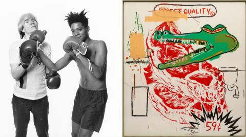 tableau Jean-Michel Basquiat et Andy Warhol, Untitled (collaboration no. 23) / Quality, 1984-1985