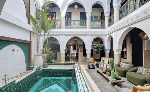 Riad de luxe à vendre dans la Médina de Marrakech.