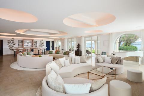 L'intérieur d'une villa des Parcs de Saint-Tropez. 