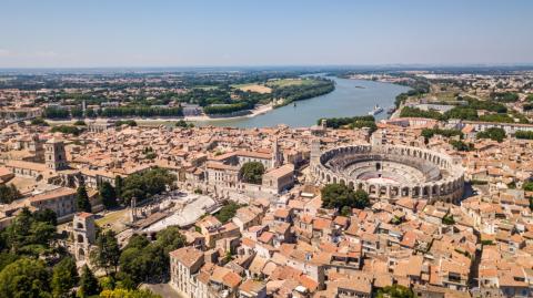 Arles vue aérienne