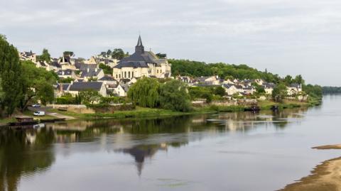 Candes-Saint-Martin vue de la Loire
