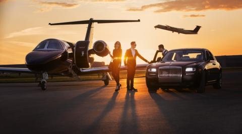 Infinity Luxe la flotte d'avions privés et de limousines