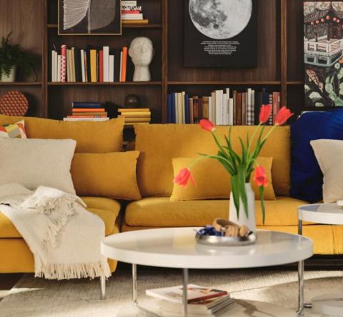 Un canapé convertible dans un intérieur moderne et élégant. © IKEA  